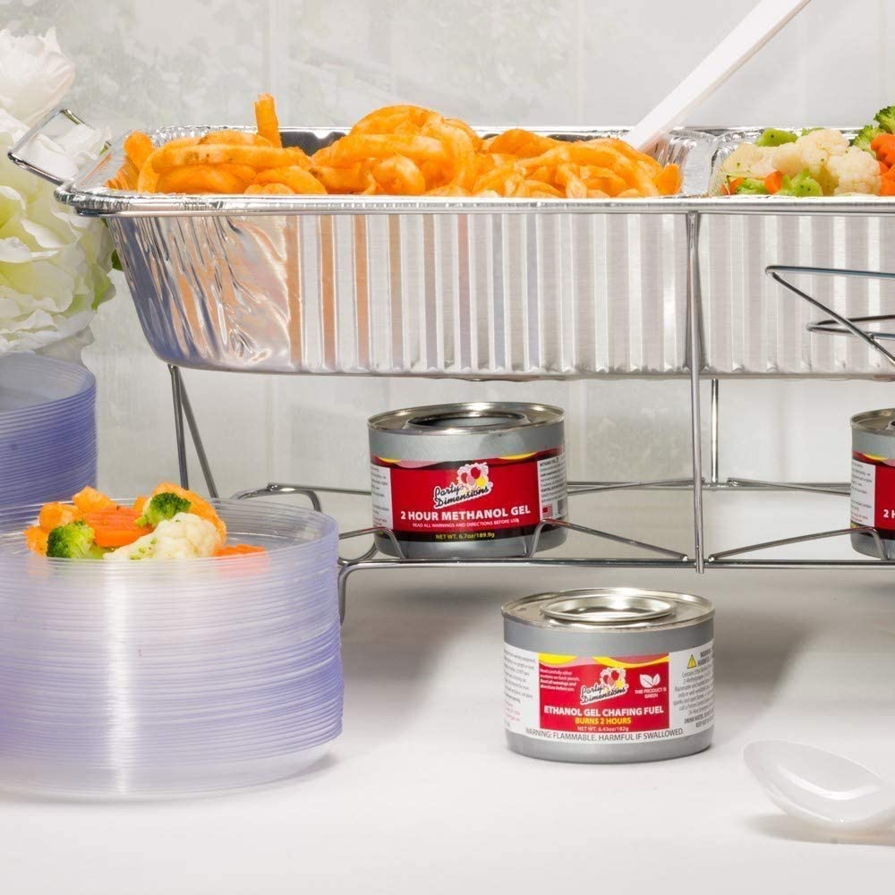 Heavy Duty Aluminum Pans With Foil Lids - Extra Thick Disposable